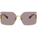 MU54YS, Gold/Light Purple Brown Lenses