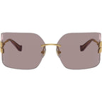 MU54YS, Gold/Light Purple Brown Lenses
