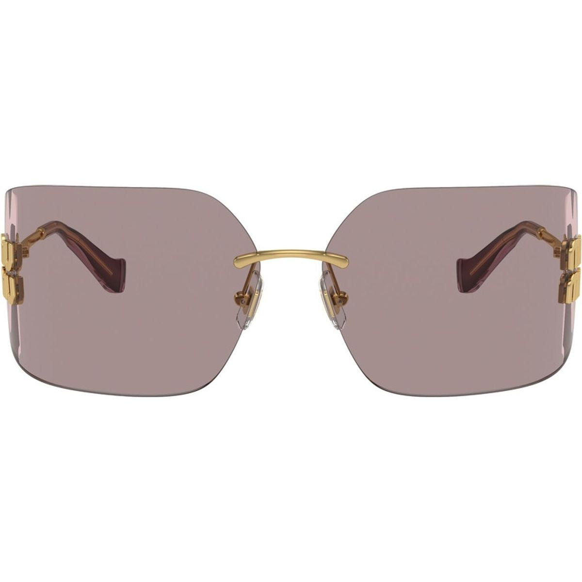 MU54YS, Gold/Light Purple Brown Lenses