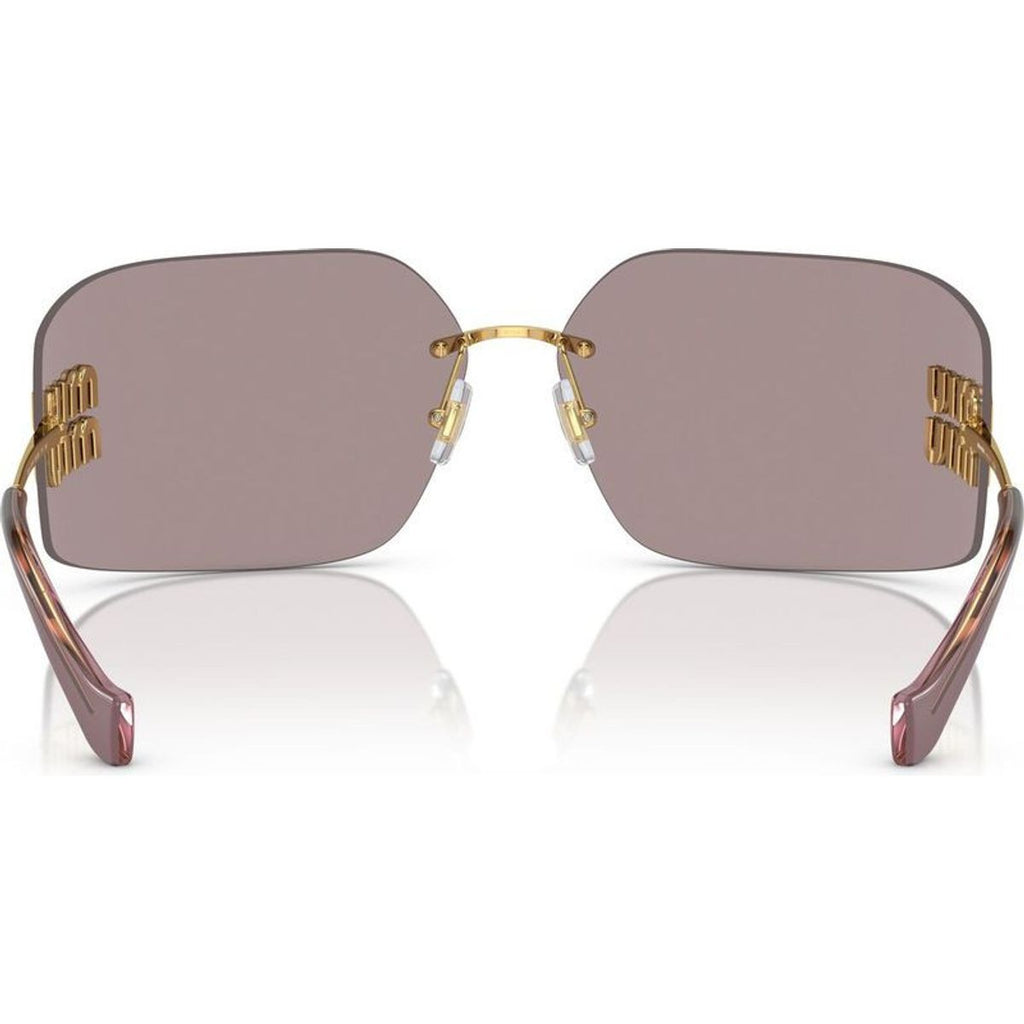 MU54YS, Gold/Light Purple Brown Lenses