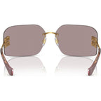 MU54YS, Gold/Light Purple Brown Lenses
