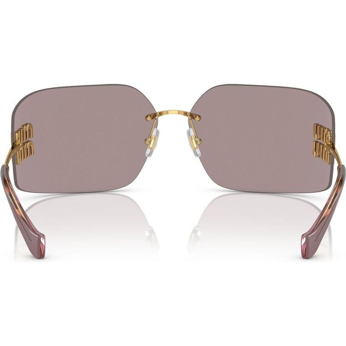 MU54YS, Gold/Light Purple Brown Lenses