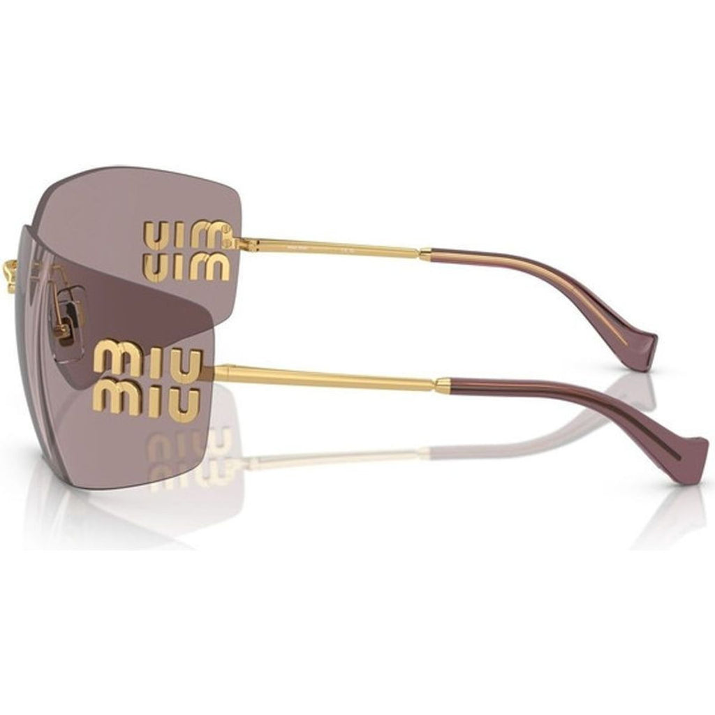 MU54YS, Gold/Light Purple Brown Lenses
