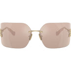 MU54YS, Pale Gold/Pink Mirror Lenses