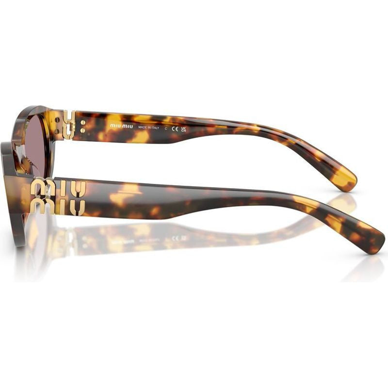 MUA03S, Honey Havana/Light Purple Brown Lenses