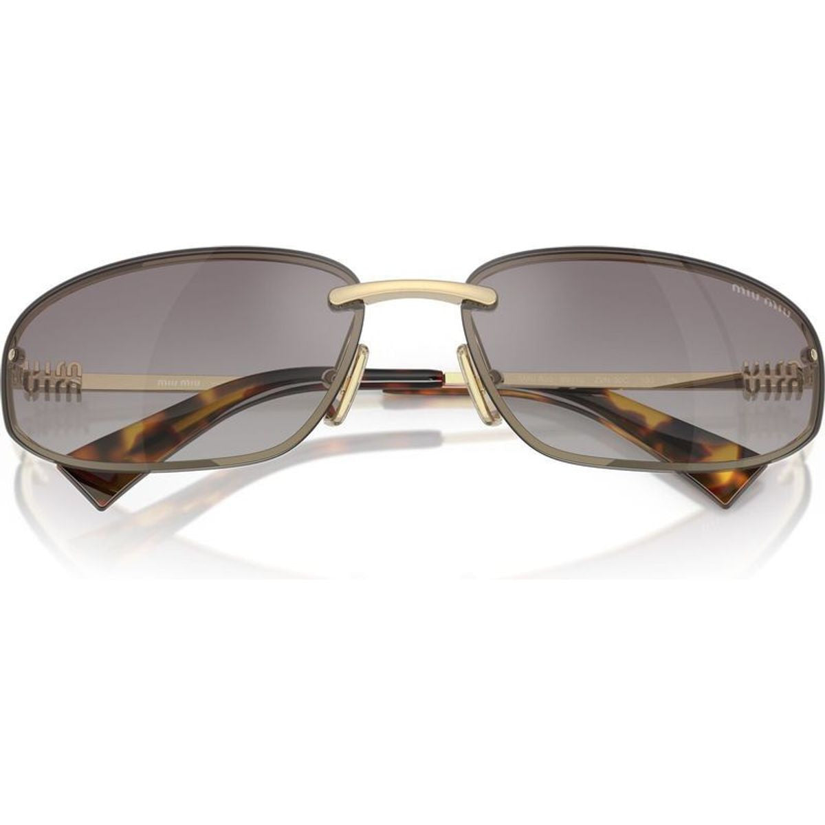 MUA50S, Pale Gold/Blue Gradient Silver Mirror Lenses