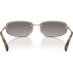 MUA50S, Pale Gold/Blue Gradient Silver Mirror Lenses
