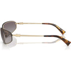 MUA50S, Pale Gold/Blue Gradient Silver Mirror Lenses