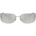 MUA51S, Silver/Grey Gradient Silver Mirror Lenses