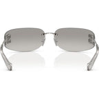 MUA51S, Silver/Grey Gradient Silver Mirror Lenses