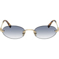 MUA54S, Pale Gold/Light Blue Clear Gradient Lenses