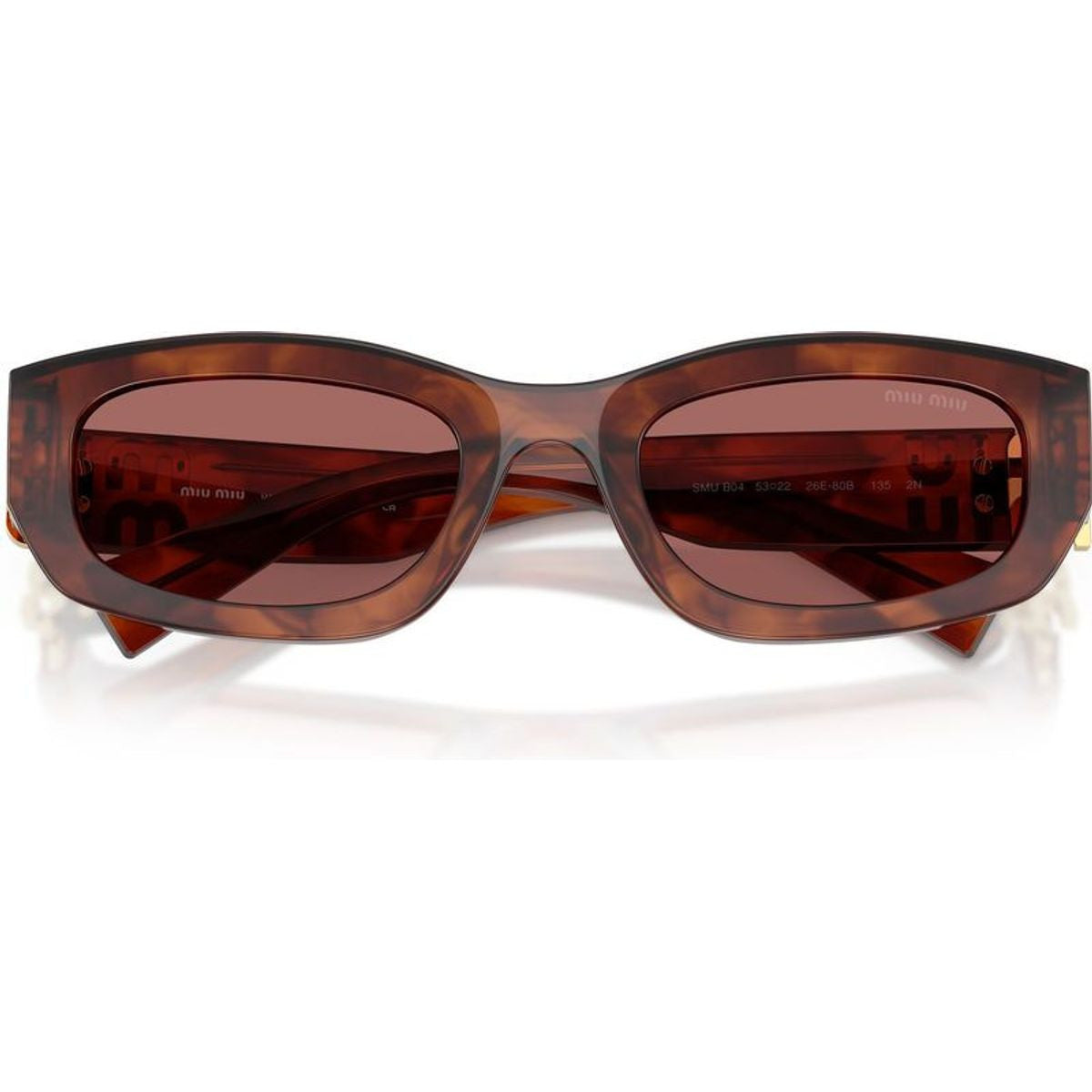 MUB04S, Striped Tobacco/Dark Violet Lenses