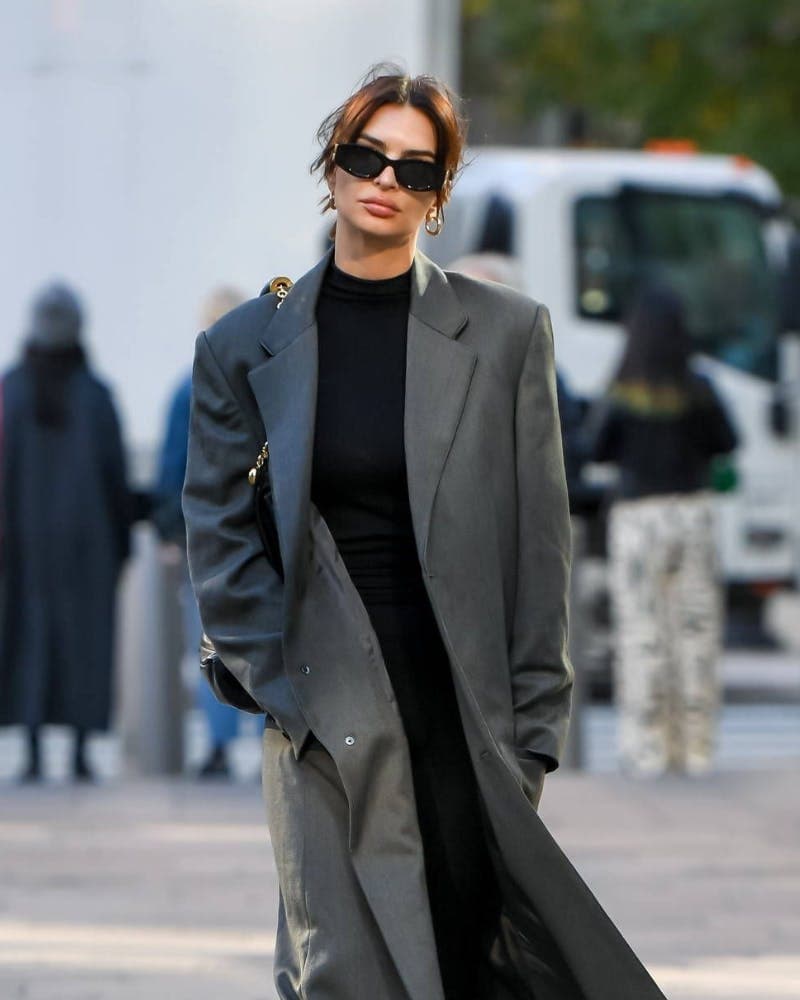 emily ratajkowski wears miu miu sunglasses