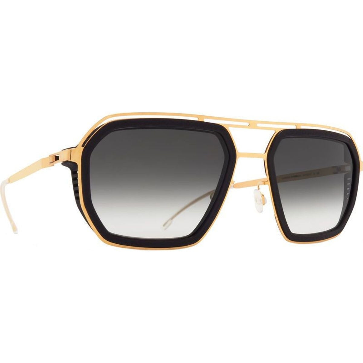 Mojave, Pitch Black and Glossy Gold/Raw Black Gradient Lenses