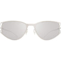 Sierra, Shiny Silver/Warm Grey Flash Mirror Lenses
