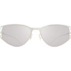 Sierra, Shiny Silver/Warm Grey Flash Mirror Lenses