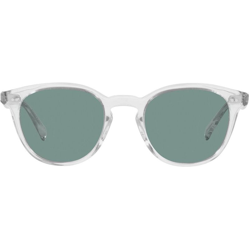 Desmon Sun V5454SU, Crystal/Teal Polarised Glass Lenses 50 Eye Size