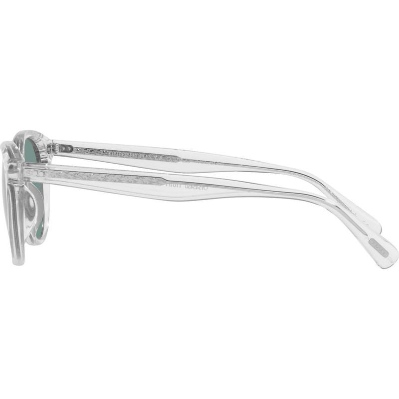 Desmon Sun V5454SU, Crystal/Teal Polarised Glass Lenses 50 Eye Size