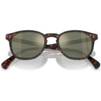 Finley Esq OV5298SU, Semi Matte Sable Tortoise/G15 Goldtone Polarised Glass Lenses 51 Eye Size