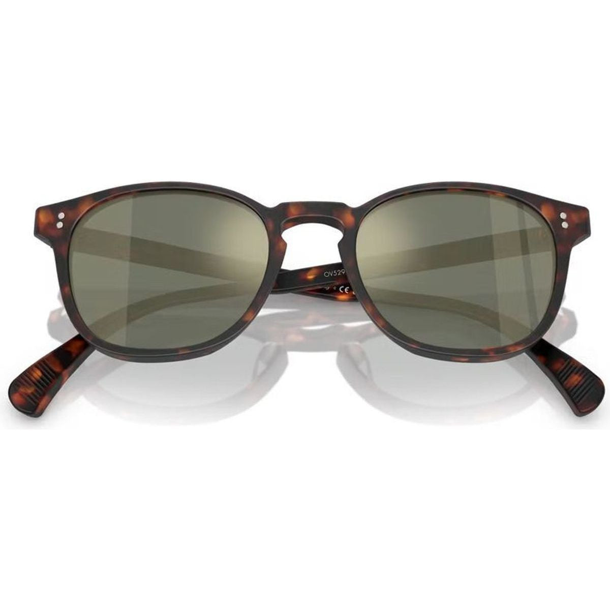 Finley Esq OV5298SU, Semi Matte Sable Tortoise/G15 Goldtone Polarised Glass Lenses 51 Eye Size