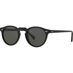 Gregory Peck OV5217S, Semi Matte Black/Crystal Midnight Express Polarised Glass Lenses 47 Eye Size