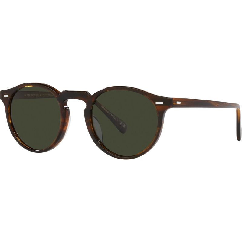 Gregory Peck OV5217S, Tuscany Tortoise/Green Glass Polarised Lenses 47 Eye Size