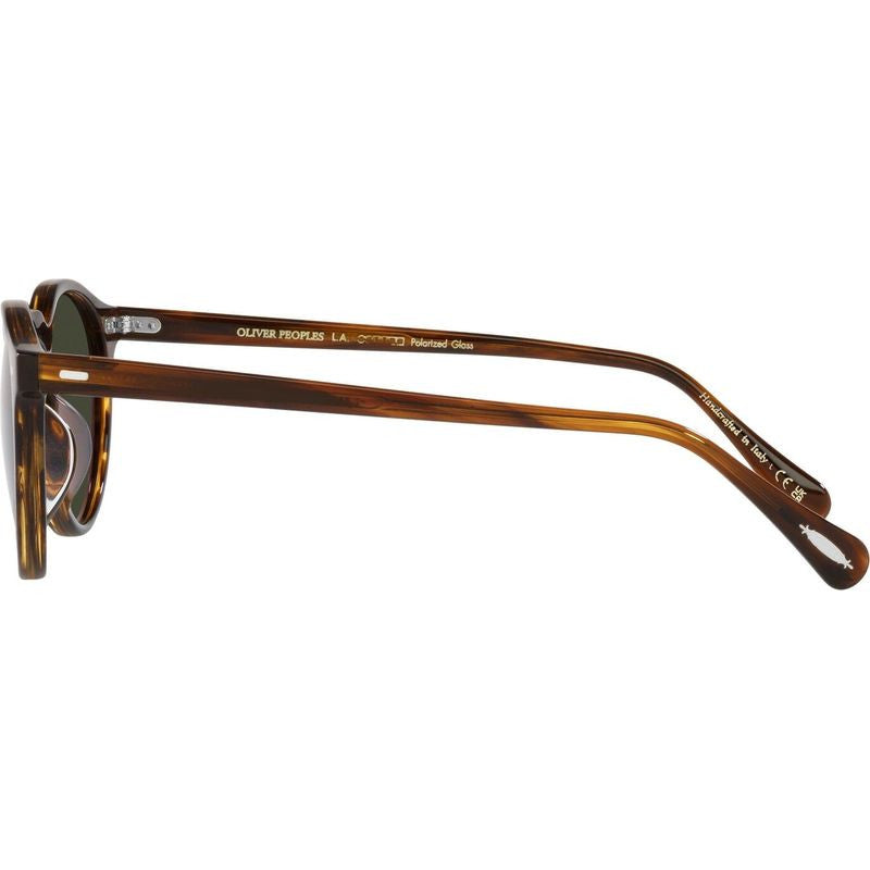Gregory Peck OV5217S, Tuscany Tortoise/Green Glass Polarised Lenses 47 Eye Size