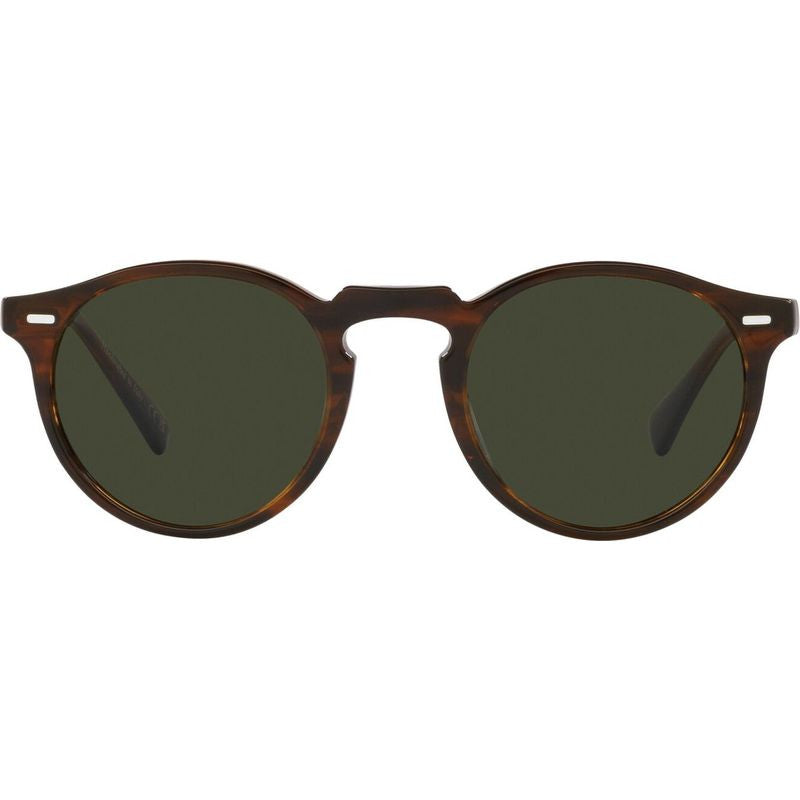 Gregory Peck OV5217S, Tuscany Tortoise/Green Glass Polarised Lenses 47 Eye Size