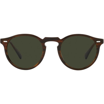 Gregory Peck OV5217S, Tuscany Tortoise/Green Glass Polarised Lenses 47 Eye Size