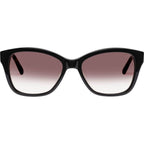 Claire, Black/Warm Smoke Gradient Lenses 54 Eye Size