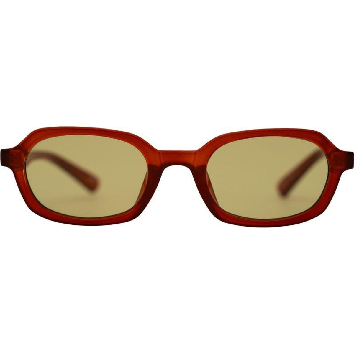 Abby, Burgundy/Light Green Lenses