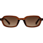 Abby, Transparent Maple/Brown Gradient Lenses