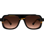 Positivy, Translucent Yellow Stripe/Brown Gradient Lenses