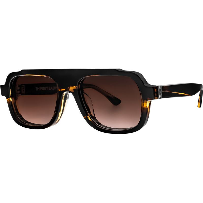 Positivy, Translucent Yellow Stripe/Brown Gradient Lenses