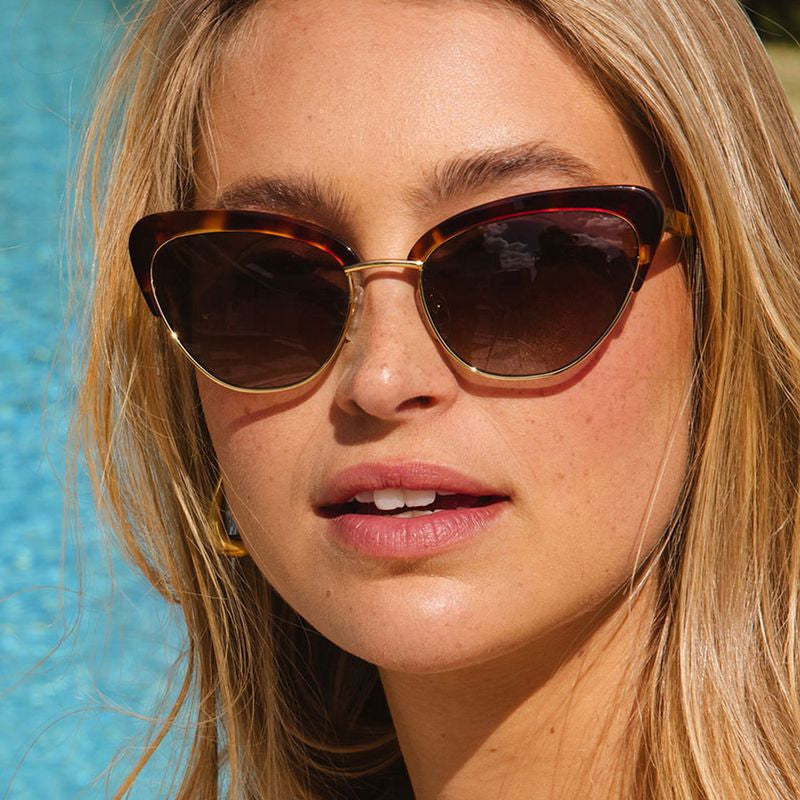 Peggy, Tea Tort/Brown Gradient Polarised Lenses