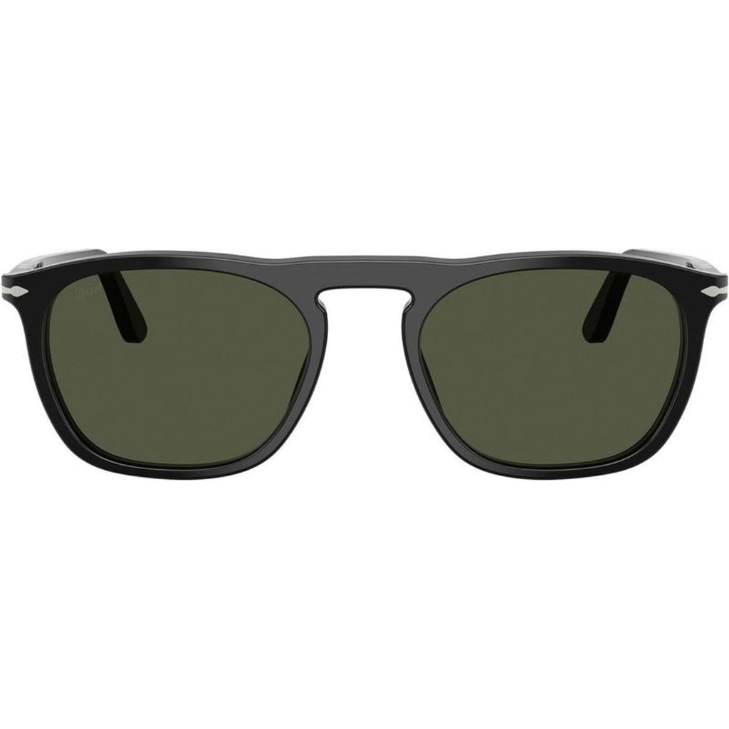 Gae PO3391S, Black/Green Glass Lenses 53 Eye Size