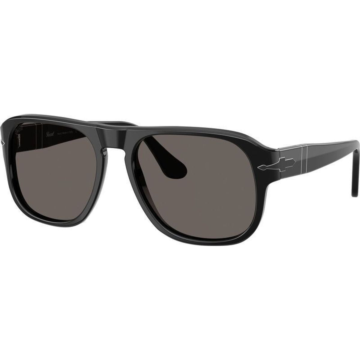 PO3310S, Black/Dark Grey Glass Lenses 57 Eye Size