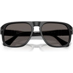 PO3310S, Black/Dark Grey Glass Lenses 57 Eye Size