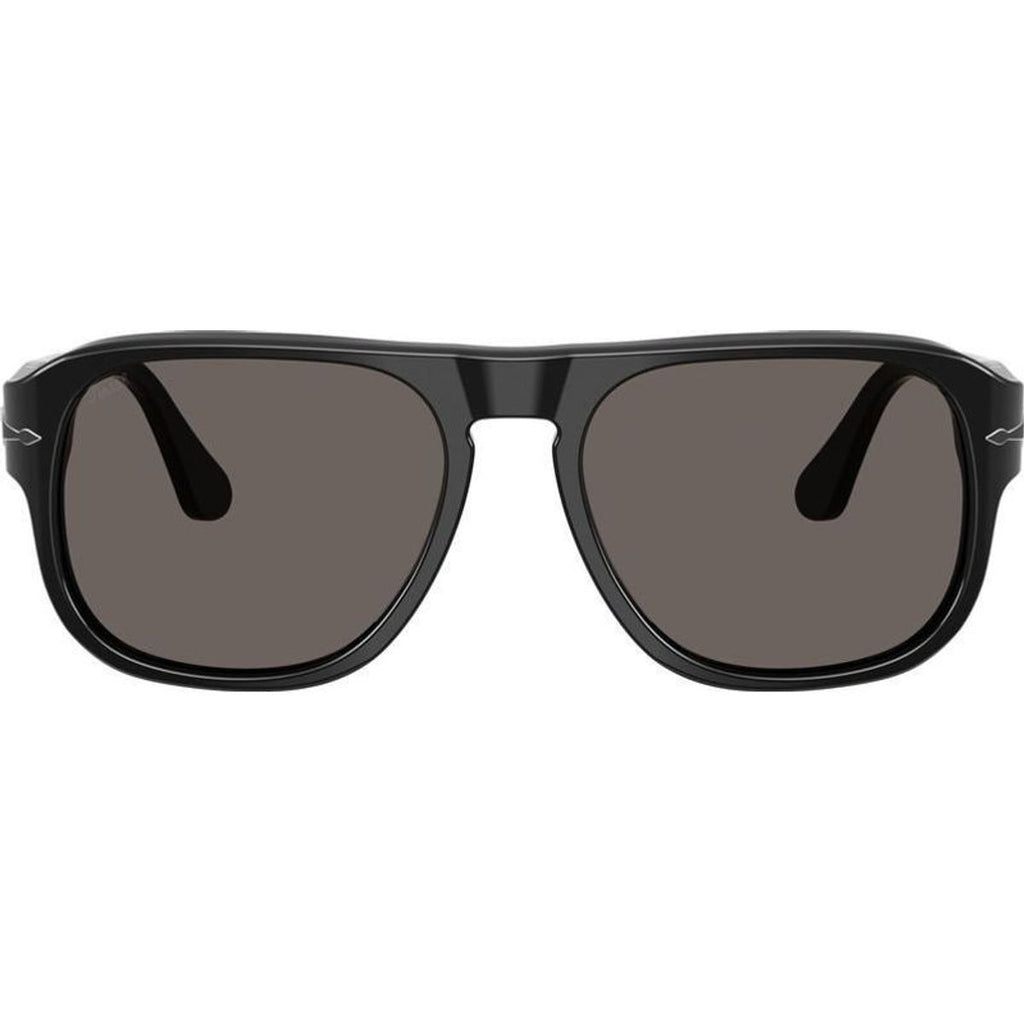PO3310S, Black/Dark Grey Glass Lenses 57 Eye Size