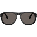 PO3310S, Black/Dark Grey Glass Lenses 57 Eye Size