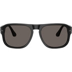 PO3310S, Black/Dark Grey Glass Lenses 57 Eye Size