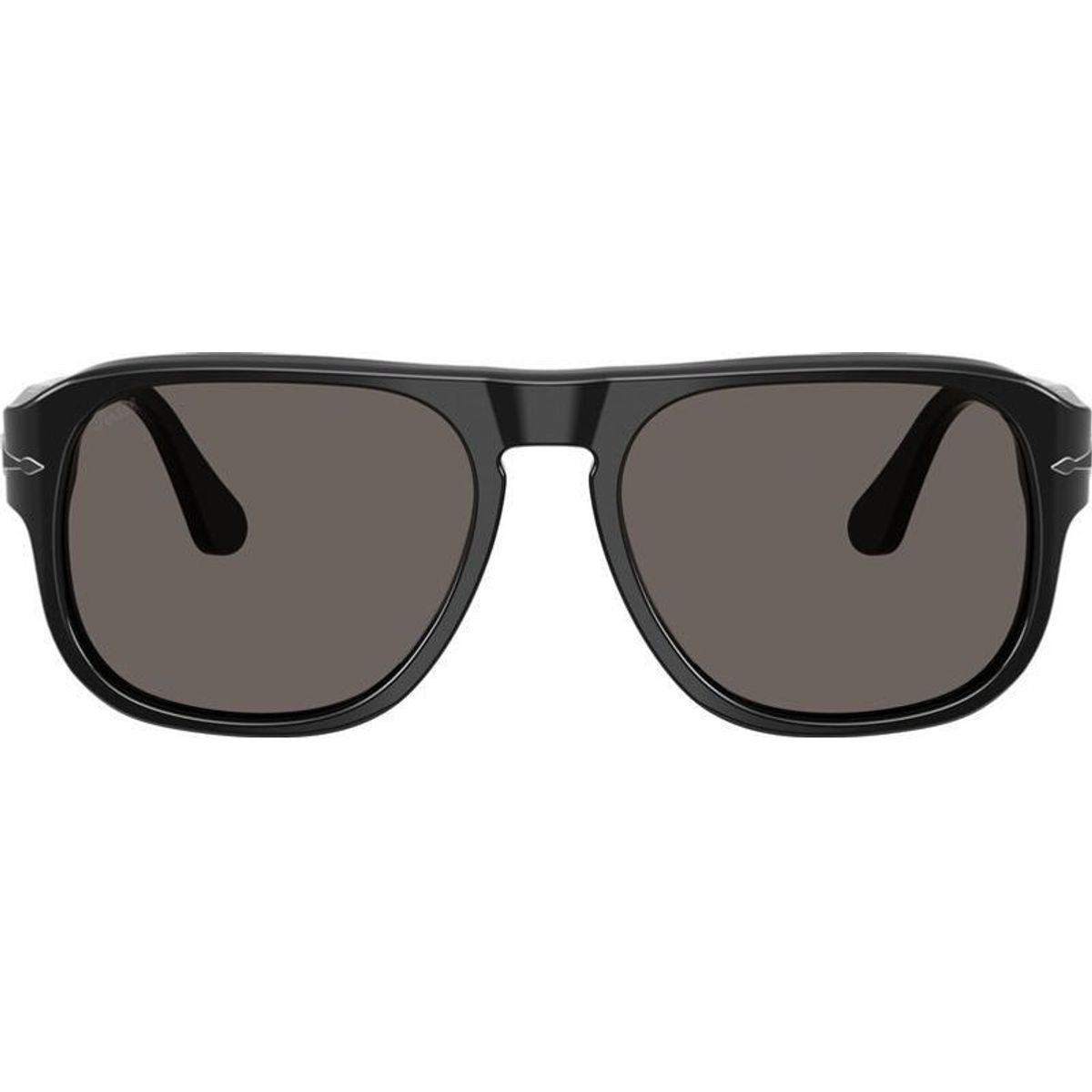 PO3310S, Black/Dark Grey Glass Lenses 57 Eye Size