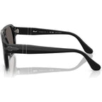 PO3310S, Black/Dark Grey Glass Lenses 57 Eye Size