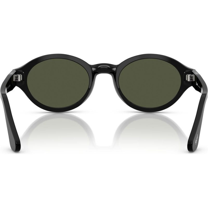 Loris PO3378S, Black/Green Glass Lenses 51 Eye Size