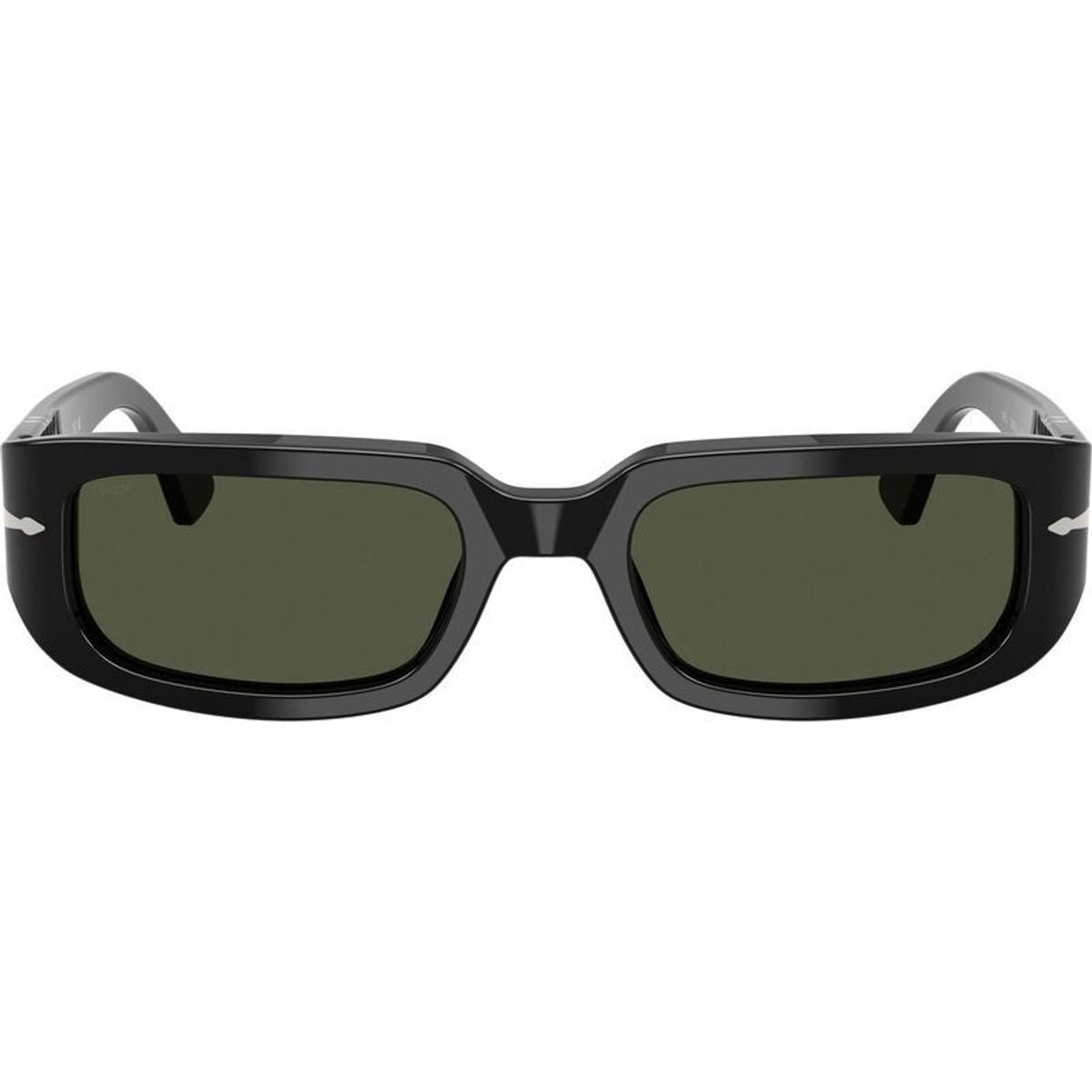 Mel PO3385S, Black/Green Glass Lenses 53 Eye Size