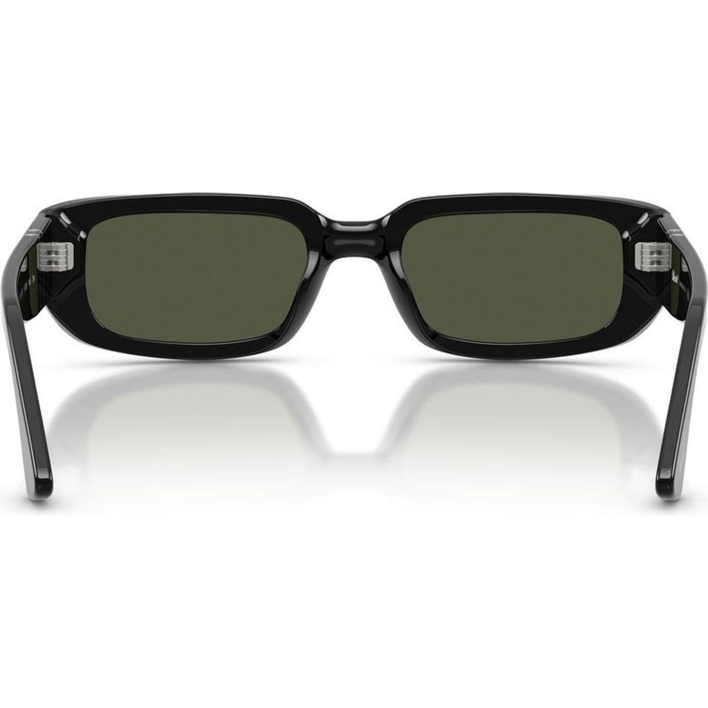 Mel PO3385S, Black/Green Glass Lenses 53 Eye Size