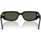 Mel PO3385S, Black/Green Glass Lenses 53 Eye Size