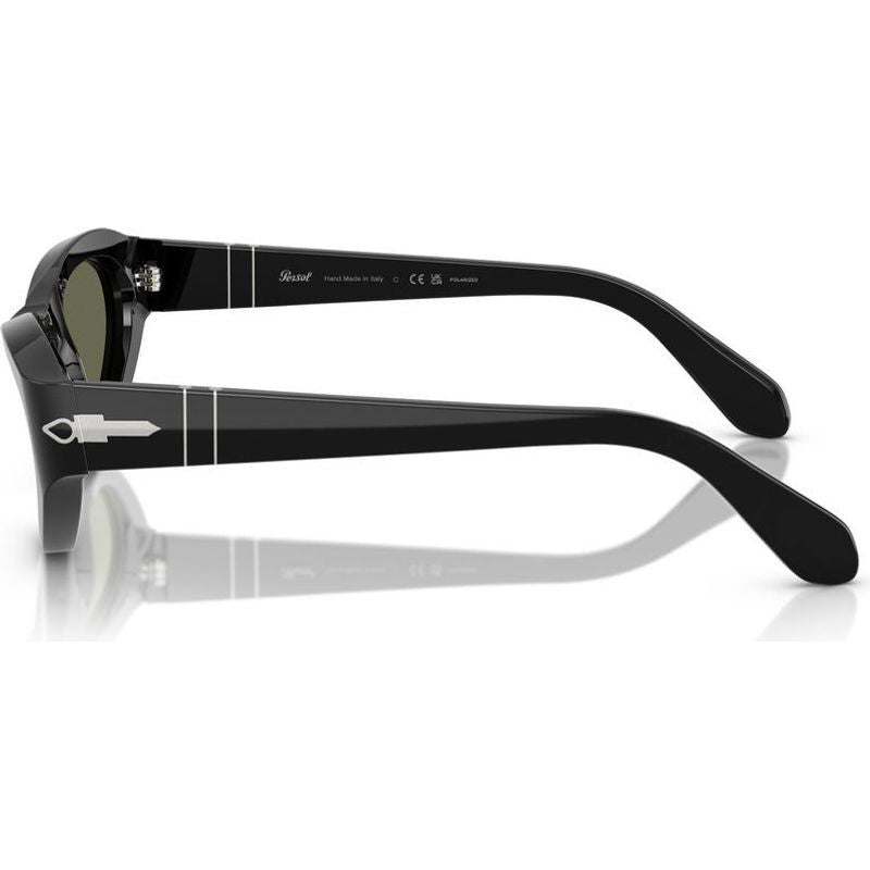 PO0052S, Black/Green Glass Polarised Lenses