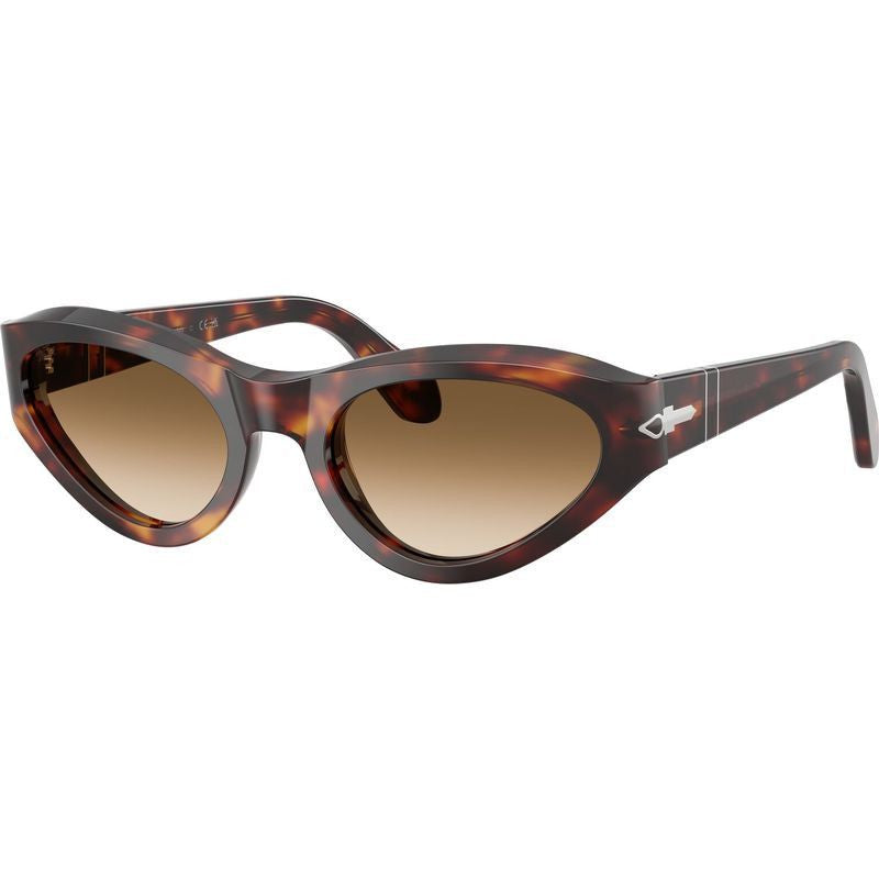 PO0052S, Havana/Brown Clear Gradient Glass Lenses