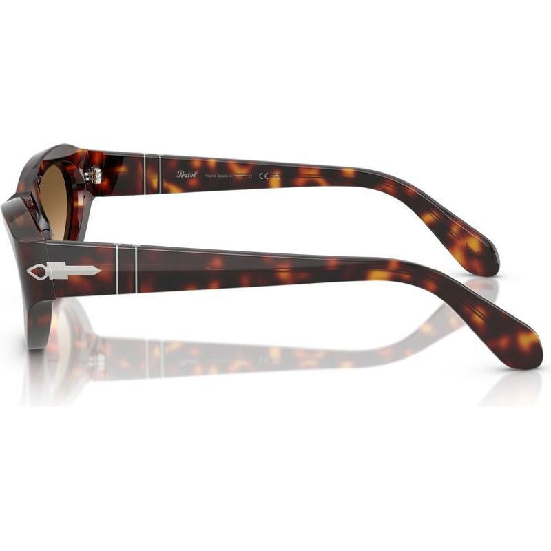 PO0052S, Havana/Brown Clear Gradient Glass Lenses